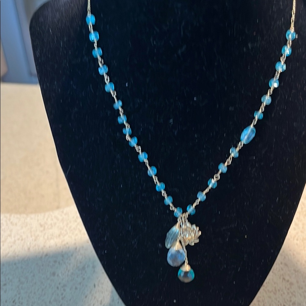 Elegant aquamarine gemstone  Necklace